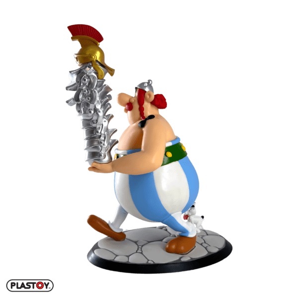 FIGURINE XL OBELIX PILE DE CASQUES ET IDEFIX – Image 2